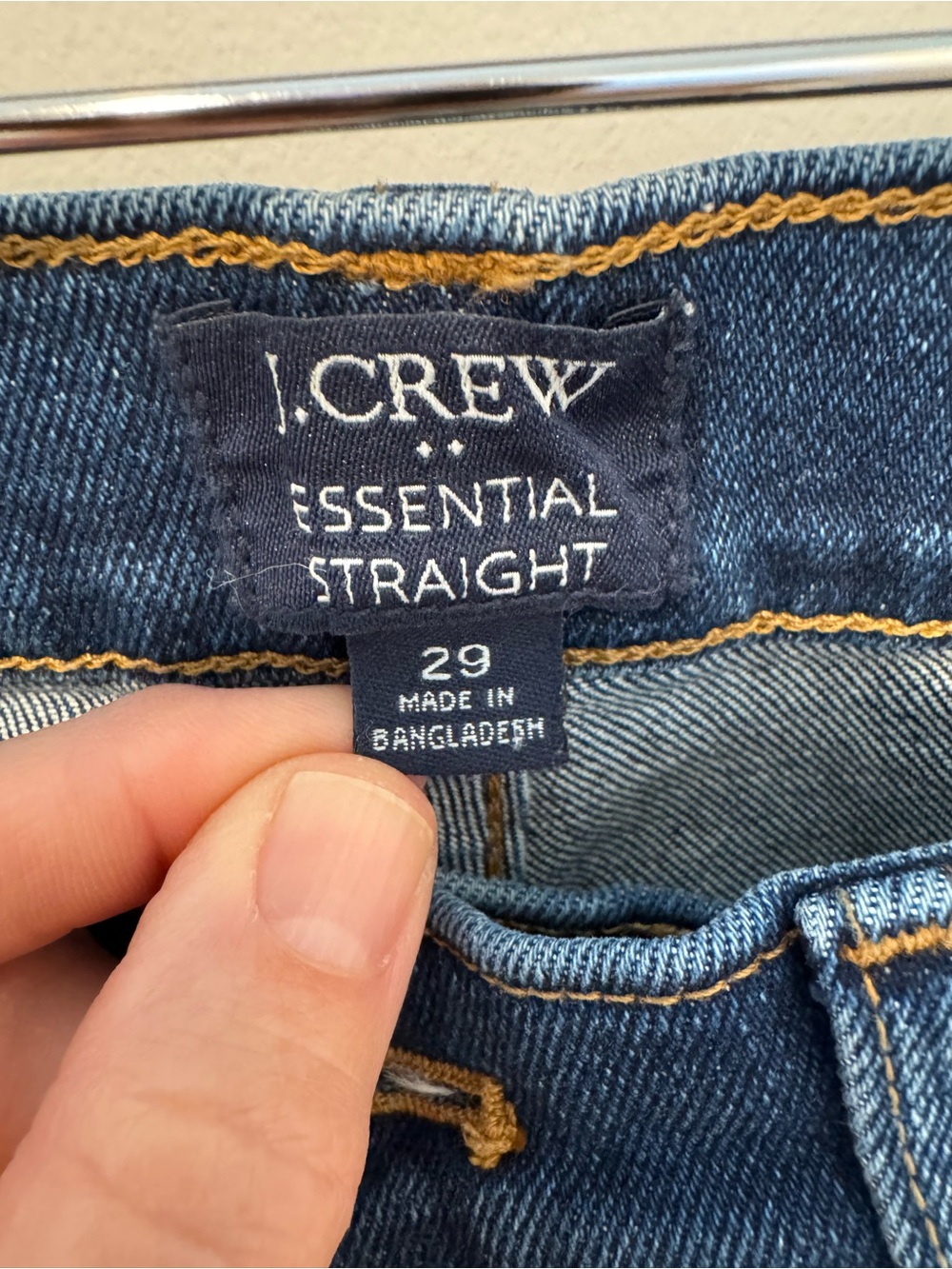 J. Crew Straight-Leg Women's Jeans in Medium Blue Denim